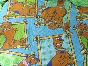 Scooby Doo Comforter Twin Size Blanket Bedding Boys Girls Cartoon Kids Room Dog