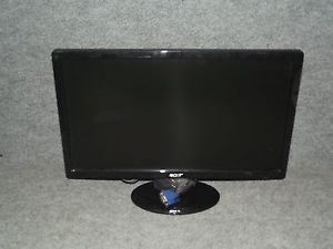 Acer Model S201HL 20" Black Flat Screen Widescreen LCD Monitor DVI VGA Tested 0846154059309