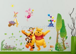 Winnie The Pooh Tiger IV Removable Wall Sticker Decal for Kids Decor Home AU