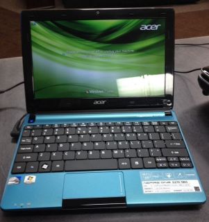 Acer Aspire One Netbook 10 1” D270 1865 1GB 1 60GHz 320GB WiFi Webcam Win7 886541397874