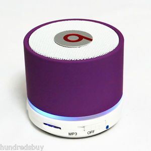 Portable Wireless Bluetooth USB TF Mic Mini Speaker for iPod iPhone 4 PC Laptop