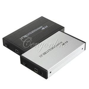 3 5" 3 5 inch USB 2 0 to SATA HDD Hard Drive Disk External Case Enclosure New