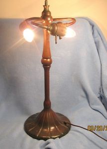 Tiffany Studios Bronze Table Lamp Base for Leaded Shade
