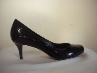 Cole Haan Womens Air Talia Mid Pumps Heels Shoes New Size 10 Black Patent
