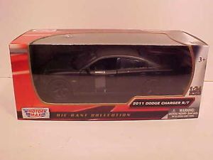 2011 Dodge Charger RT Coupe Diecast Toy Model Car 1 24 Motormax Box 8in Black