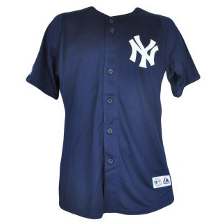 MLB Majestic New York Yankees Youth Boys Button Up Authentic Baseball Jersey