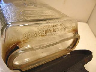 Vintage Antique Clear Glass Visible Mail Box Mailbox George F Collins Co