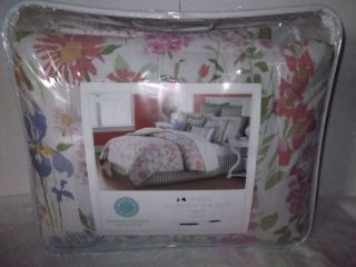 Martha Stewart Sunrise Vista Floral Pastel 2P Twin Comforter Set
