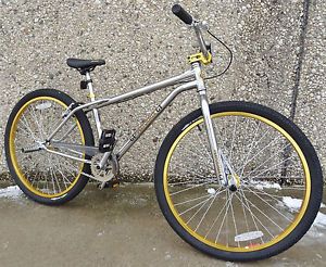 GT Performer 26 inch Chrome Racing BMX Cruiser Bike 2012 Gold Trim Bicycle