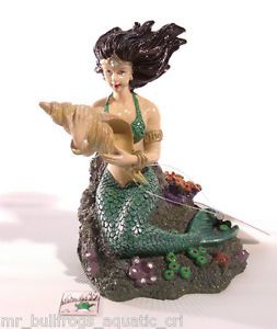 Mermaid with Sea Shell 501 Large Aquarium Ornament Fish Tank Decoration