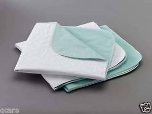 4 New Washable Reusable Hospital Underpads Bed Pads Med Size 34" Wetting