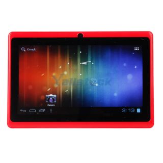 7" Android 4 0 Tablet PC 5 Point Capacitive A13 1 2GHz Camera WiFi 4GB Red