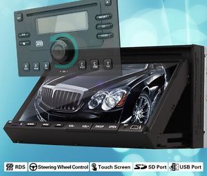 Radio USB SD Car Stereo DVD Music Player 7" Touch Screen Steering Wheel Ctrl