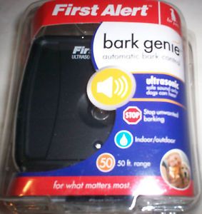 First Alert Pet Dog Bark Genie Automatic Bark Control Ultrasonic Indoor Outdoor