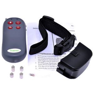 4in1 Remote Control Electric Shock Vibrate Dog Training No Bark Collar Trainer