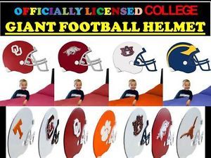 NCAA Giant Wooded Football Helmet College Football Helmet Wall Art 3 Feet Long