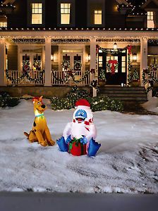 3' Abominable Snowman Airblown Yard Christmas Outdoor Decor Bumble Inflatable