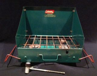 Vintage Coleman Outdoor Camping Campfire Gas Cooking Grill Stove 425C