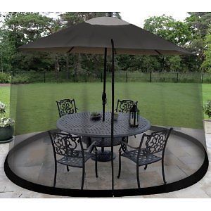 Outdoor Umbrella Table Screen Cover Net Insect Flies for Patio Garden Picnic New