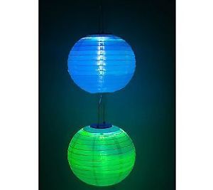 Solar Lanterns Set of 4 Lights LED Color Changing Hanging Outdoor Decoration USA