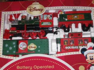 Disney Mickey Mouse Battery Christmas Train New Lights Sound