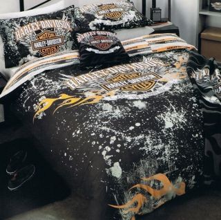 Harley Davidson "Ultimate Ride" Single Bed Quilt DOONA Duvet Cover Set New