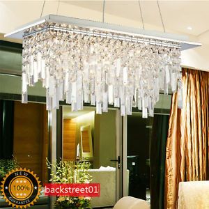 70cm Modern Contemporary Crystal Pendant Light Ceiling Lamp Chandelier Lighting