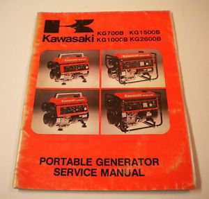 Kawasaki Portable Generator Service Manual KG700B KG1500B KG1000 B KG2600B