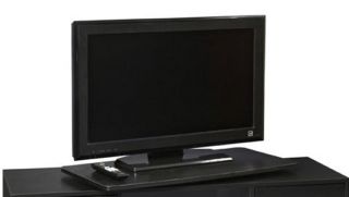 DESIGNS2GO Wood Swivel LCD TV Stand Monitor Rotating