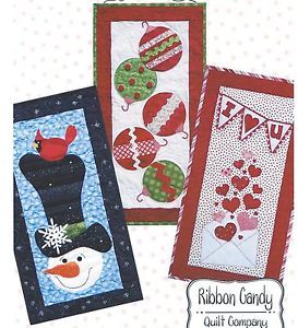 Winter Wonderland Seasonal Skinnies Quilt Pattern by Ribbon Candy Quilt Company