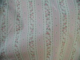 Yuwa Sweet Pink Roses Tea Stained Ticking Junko Mivazaki Remember Quilts 1 Yd