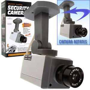 Imitation Security Camera LED Light Rotating Motion Detection Sensor