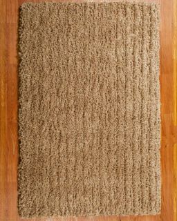 Contrasts 4x6 Champagne Shag Area Rug Carpet New
