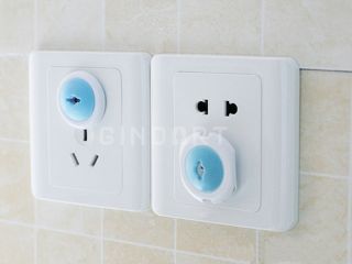 New 6 Pcs Two Round Pin Baby Child Safety Security Lock Electric Socket Cover