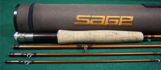 Sage Model Fli 386 4 Line 3 Length 8'6" Fly Rod 4 Piece w Case Excellent