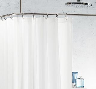 Sexy Clear White PVC Bath Waterproof Shower Curtain Liner with 3 Magnets New