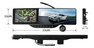 5" inch Rear View Mirror GPS Navi System 720P Car DVR Bluetooth Rear Camera