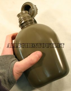 USGI Military Army 1 Quart Qt Plastic Collapsible Canteen w Cover USA Made New