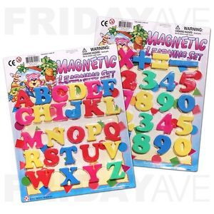 51 Pcs Color Magnetic Uppercase Alphabet Letters Numbers Operators Magnets Set