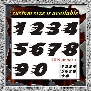Ten Number Letter Airbrush Stencil Template Artwork Tattoo Painting 002038Y L