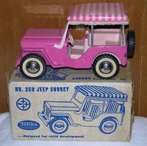 Tonka Pink Jeep Pressed Steel