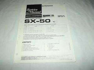 Pioneer SX 50 Stereo Receiver Original Service Manual