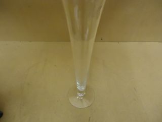 180493976 Designer Vase Trumpet 24in H X 10in Diameter Clear  