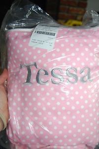 Anywhere Chair Slipcover Only Light Pink White Piping Mini Dot Tessa
