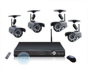 Brandnew CCTV Network 7 Channel Security DVR with 4 Digital Wireless Cameras