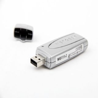 Netgear WG111 V2 802 11g 802 11b 54 Mbps USB 2 0 Wireless Network Adapter