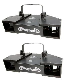 2 Chauvet Mayhem Dual DJ Rotating LED DMX Scanner Light