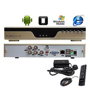 High Quality Security 4CH Channel H 264 CCTV DVR Vedio Audio Phone iPhone View