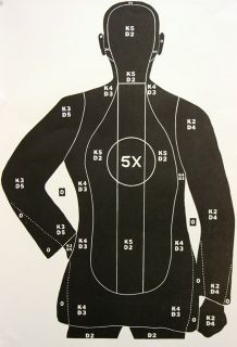 100 Silhouette Shooting Targets Pistol Targets Police Targets Rifle Target