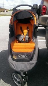 Baby Jogger City Mini Single Orange Grey Standard Stroller Local P U
